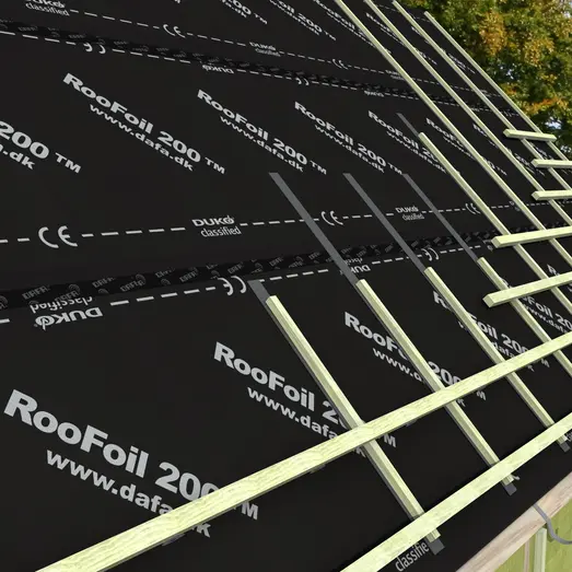 Dafa RooFoil 200 undertag sort 1,1x50m