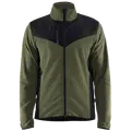 Blåklæder strikket softshell jakke efterårsgrøn/sort