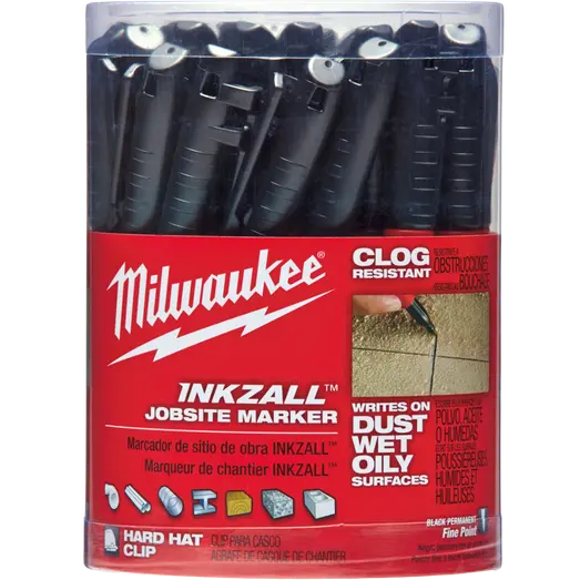 Milwaukee Inkzall permanent marker pen sort