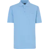ID klassisk herre poloshirt lys blå