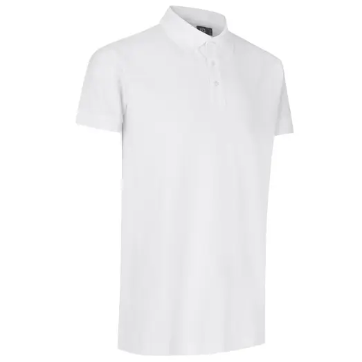 ID Stretch herre poloshirt hvid