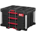 Milwaukee packout kuffert med 3 skuffer