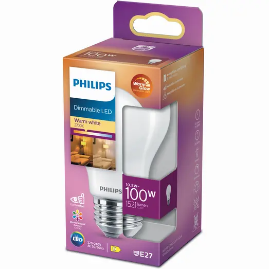 Philips Standard LED pære 100W E27 mat