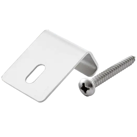 Wimix Start/slut clips Rustfri 10 mm, inkl. skrue 40 mm, 20 stk. pr. Pose