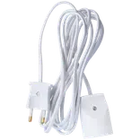 Adaptorkabel m/børnesikring 3 m hvid