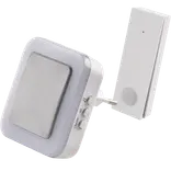 TREND New Premium Bluu dørklokke trådløs plugin hvid