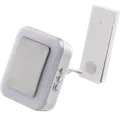 TREND New Premium Bluu dørklokke trådløs plugin hvid