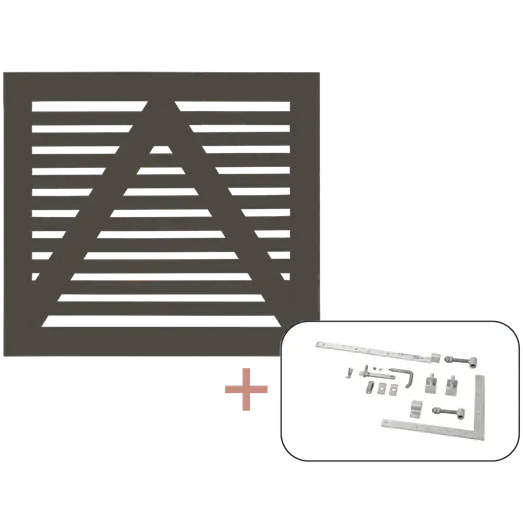 Plus Tokyo Enkeltlåge inkl. beslag  100x90 cm