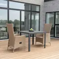 Guldborg havemøbelsæt med 2 Søby kurvestole natur