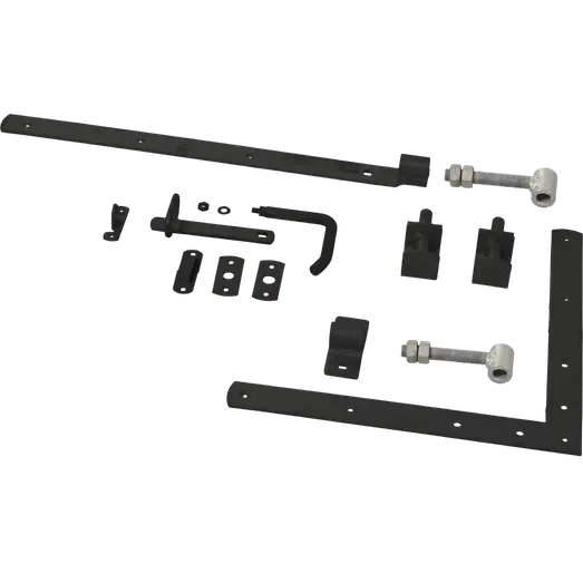 PLUS Decora enkeltlåge 100×180 cm sort inkl. sort beslag