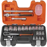 Bahco S240 topnøglesæt 1/2" - 24 dele