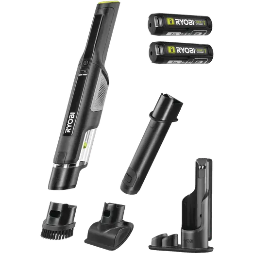 Ryobi RHV44-220G 4V USB håndstøvsugersæt 2x2,0Ah batteri/lader