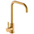 Geyser Bravo L køkkenarmatur rustfrit stål mat guld