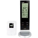 Alecto WS-1150 vejrstation med trådløs sensor sort/sølv