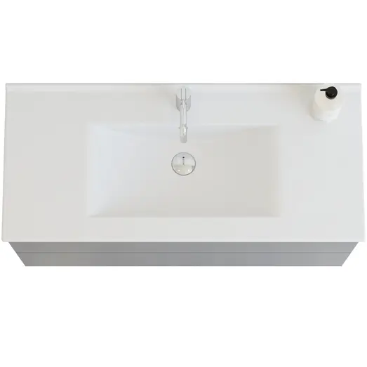 Scanbad vaskeskab m/håndvask 100cm mat grå