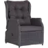 Skagen lux reclinerstol 86x103x84 sort