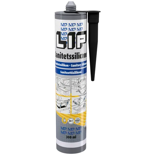 LIP Sanitetssilicone 300 ml sort