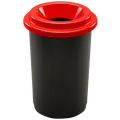 Affaldsspand eco 50 liter, rød låg