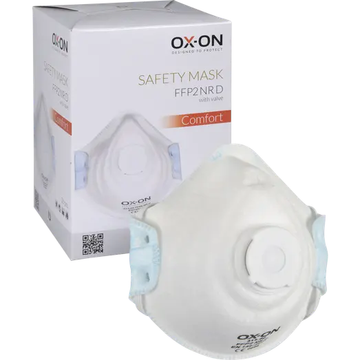 OX-ON maske m. ventil 10 stk