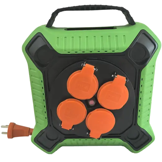 Bandit kabeltromle lukket med 4 udtag 15 m