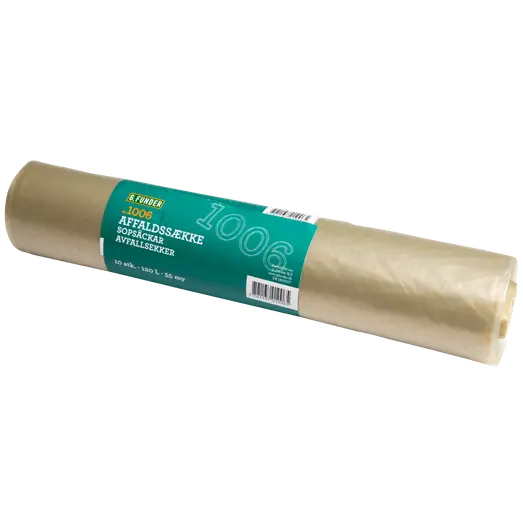 Plastiksække 120 L 10 stk pr. rulle