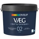 Dyrup væg 02 mat & vaskbar hvid 4,5 L