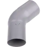 Plastmo bøjning 75 mm, 45° grå