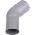 Plastmo bøjning 75 mm, 45° grå