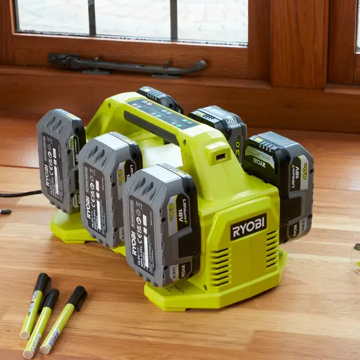 Ryobi RC18640 18V ONE+ oplader til 6 batterier