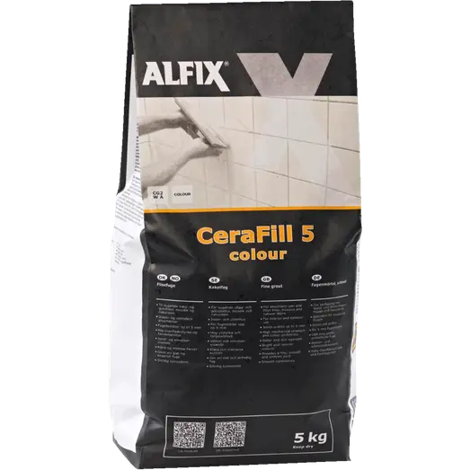 Alfix CeraFill 5 Colour flisefuge 5 kg hvid