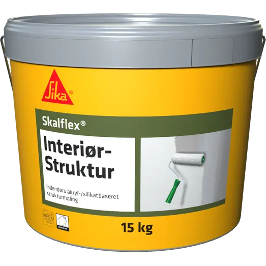 Skalflex Strukturmaling Interiør Grov Hvid  15kg