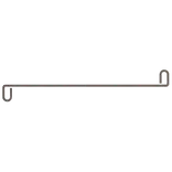 Arminox murbinder, S-binder 14", ribbet, Ø4x340 mm