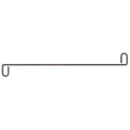 Arminox murbinder, S-binder 14", ribbet, Ø4x340 mm