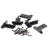 Kirkedal "solid" T-clips 40x50 mm sort