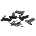 Kirkedal "solid" T-clips 40x50 mm sort