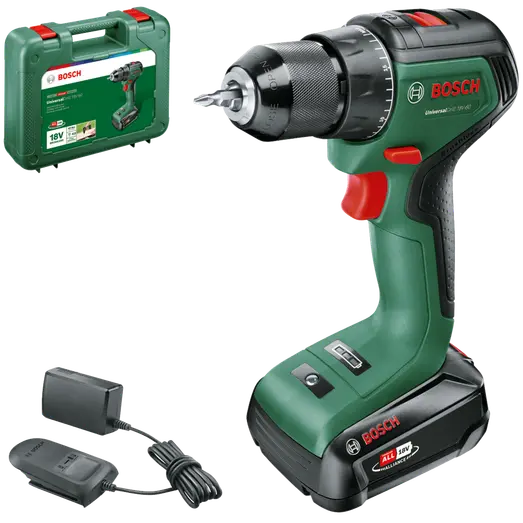 Bosch Universal 18V-60 bore-/skruemaskine 1x2.0 Ah batteri og lader