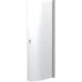 Scanbad brusedør E - halvrund klart glas, model 90