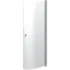 Scanbad brusedør E - halvrund klart glas, model 90