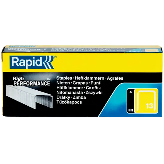 Rapid Nr. 13, fintrådshæfteklammer 6 mm 5000 stk.