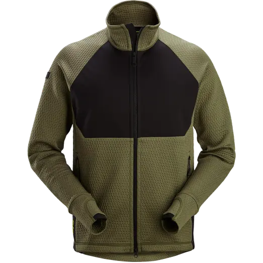 Snickers 8404 mellemlagsjakke khakigrøn/sort str. 3XL