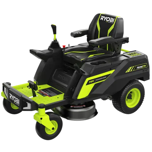 Ryobi RY72ZTRX76-210 72V 76 cm zero turn plæneklipper 2x10 Ah batt.