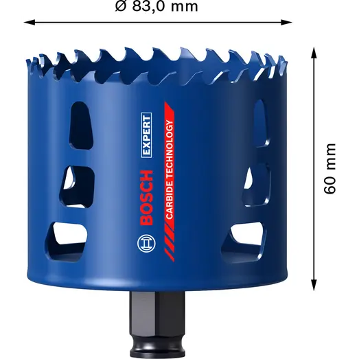 Bosch EXPERT Multi Material Power Change Plus hulsav, 83x60 mm