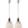 Nordlux Ray pendel-sæt 2 stk. E14 krom/opal