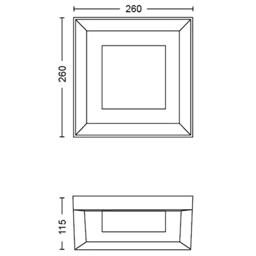Philips Hue Econic udendørs væglampe 15W sort