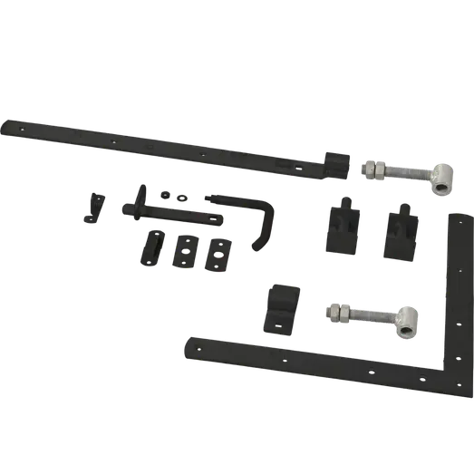 PLUS Tokyo enkeltlåge 100×180 cm sort inkl. sort beslag