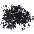 E-Line ledningsclips R 5-7 100 stk sort