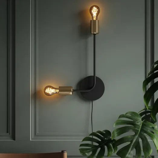 Nordlux Deco E27 A60 spiral dim dekorativ pære 2500K guldfarvet