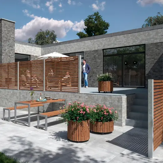 PLUS Circle plantekasse Ø55/45 cm ThermoWood®