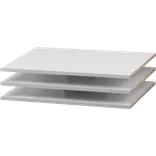 Multi-Living hyldepakke 3 stk hvid