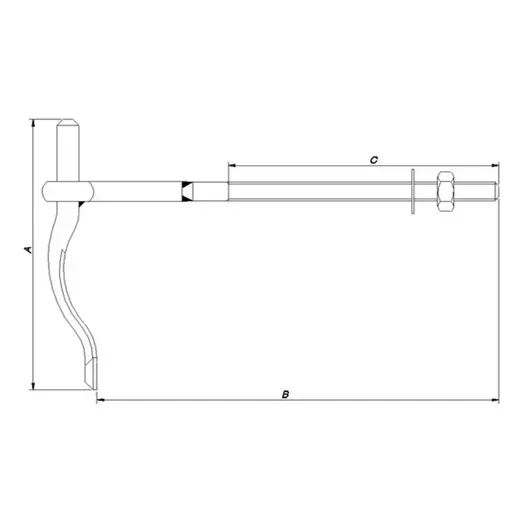 PN skruestabel 146x200 mm m/13 mm tap varmforz.